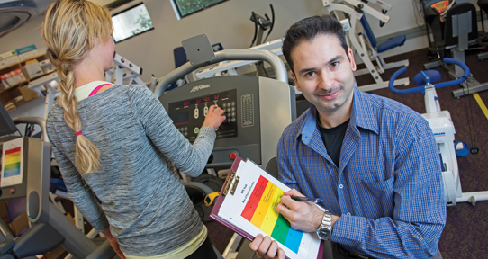 Kaushal, right, with lab coordinator Alison Quinlan
