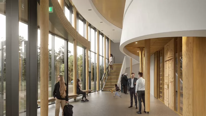 Inside of NCIL atrium.
