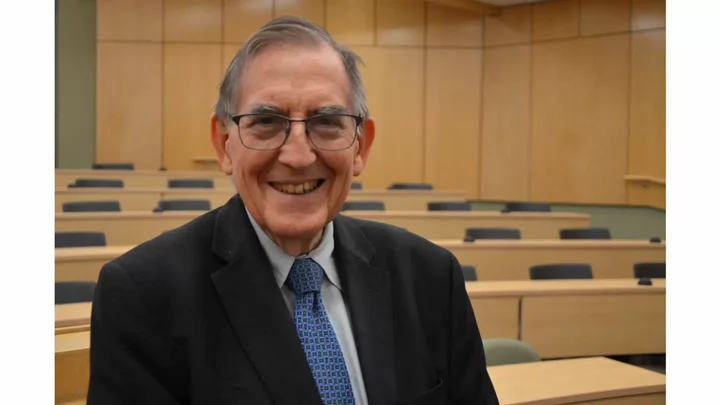 Bob Howell in a classroom 