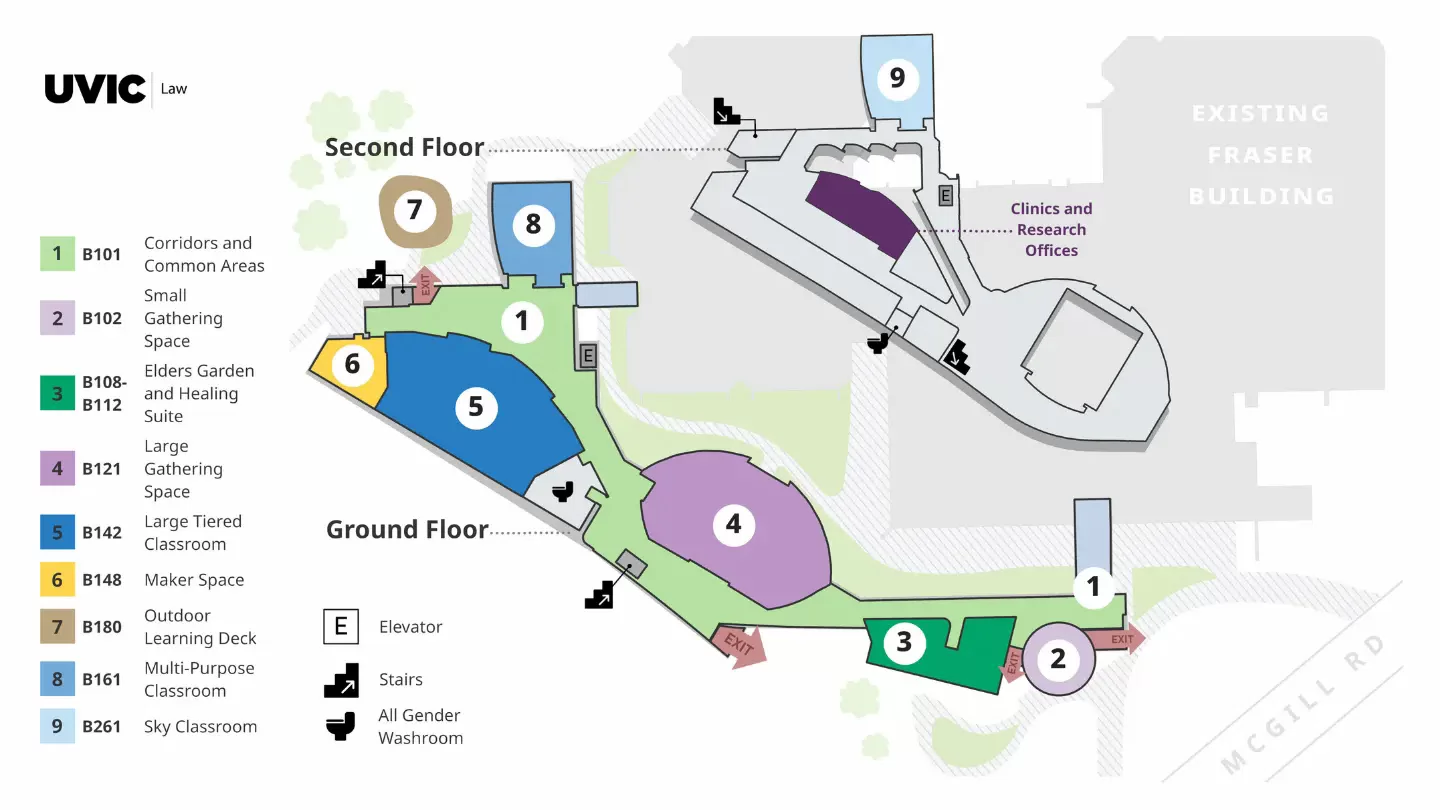 Indigenous Law Wing Map
