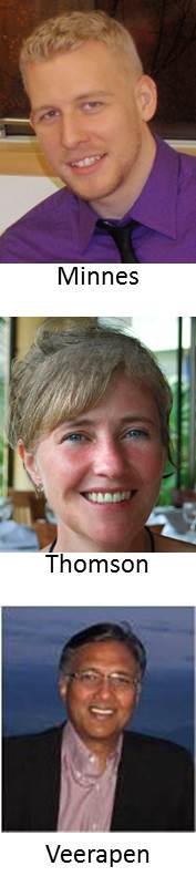 Jonathan Minnes, Kathryn Thomson, Richard Veerapen