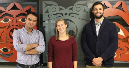 TACs l. Amir Andaliby Joghataie, Erin Mirau and Mario Baldassari