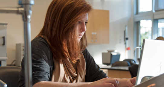 laptop and student