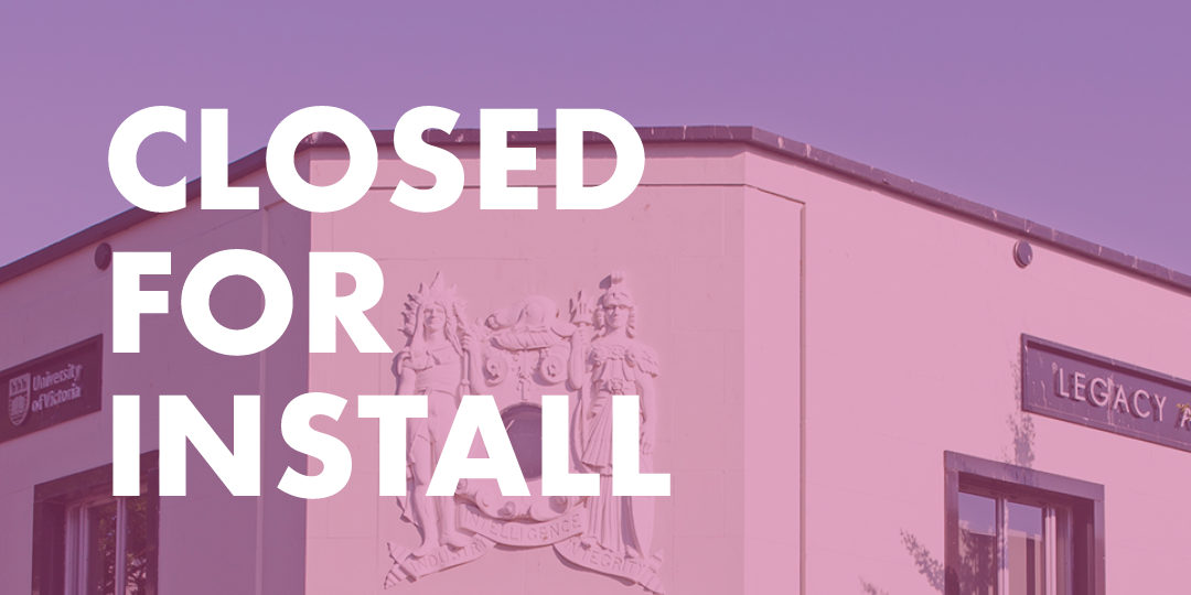 banner: closed for installation