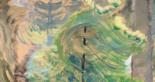 detail of Windswept Trees by Emily Carr