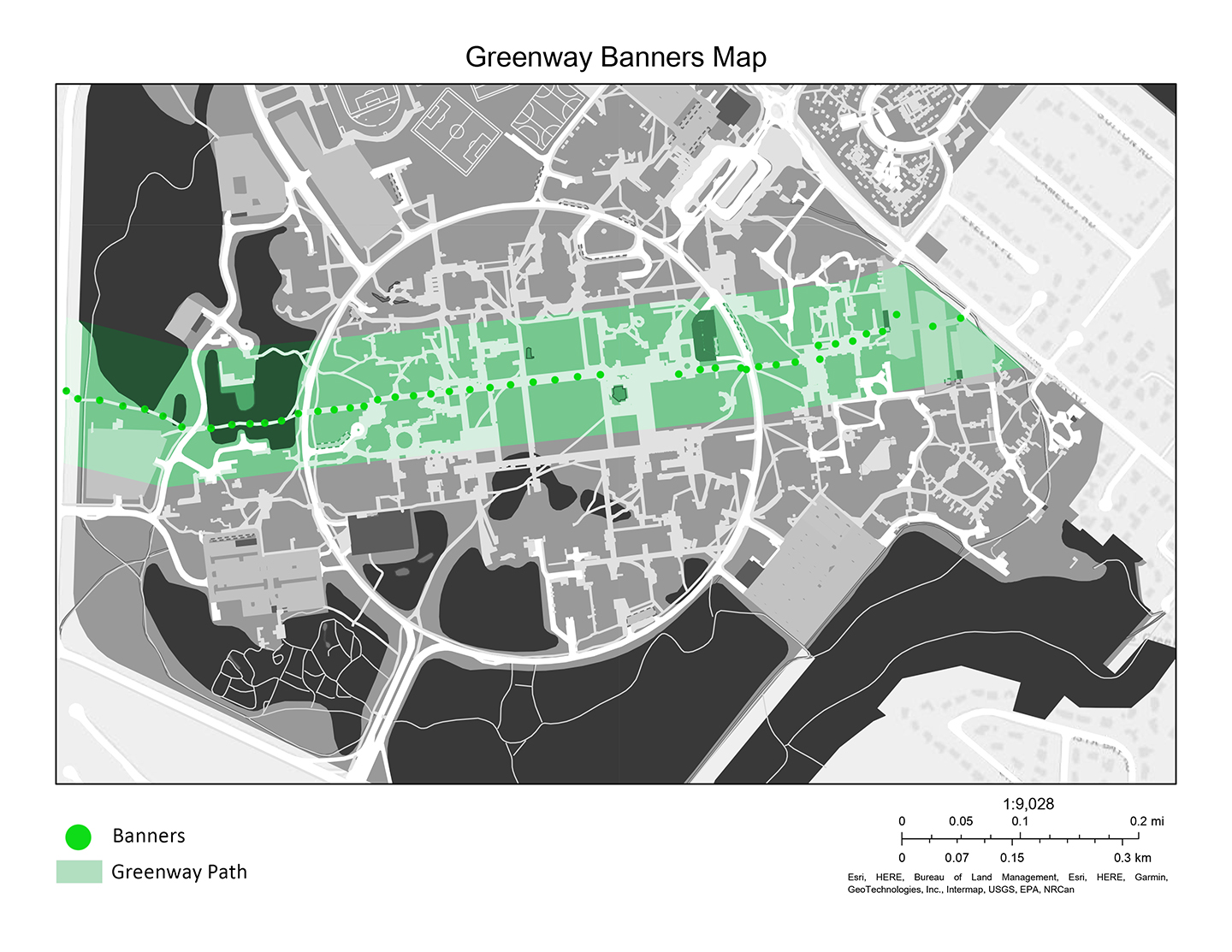 Greenway Banners Map