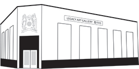 black line illustration of Legacy's downtown location