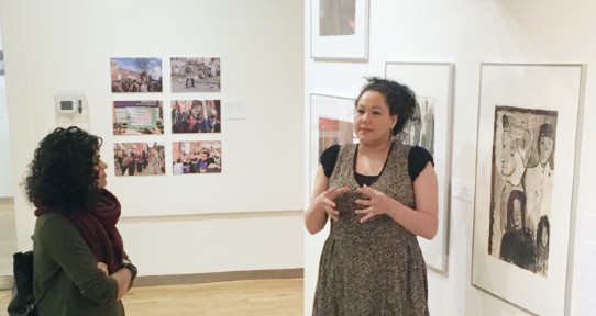 Legacy's Curatorial Intern Leading a Tour