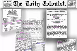 Story clollage from The Daily Colonist