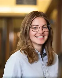 Headshot of librarian Emily Nickerson.