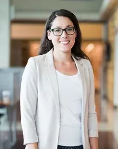 Portrait of Shahira Khair in the library