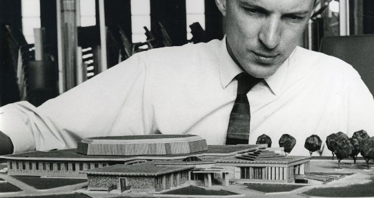 Examining a model of the Student Union Building, 1969