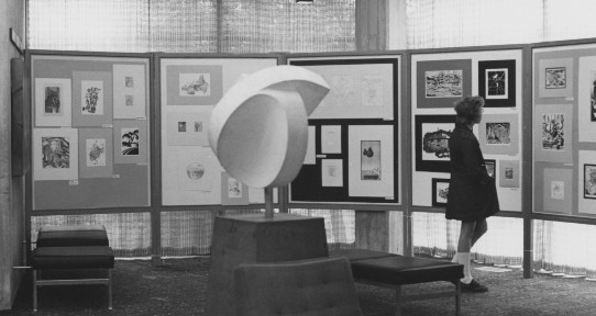 Art Exhibition in MacLaurin lobby, ca. 1976