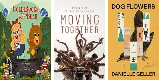 Covers of books published by UVic authors