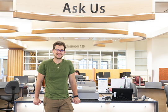 McPherson Library loan desk