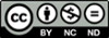cc-by-nc-nd icon