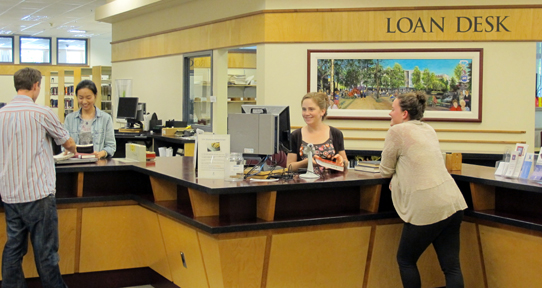 McPherson Library loan desk