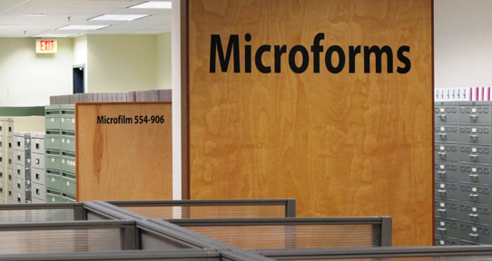 Microforms is located on the lower level of the Mearns Centre for Learning - McPherson Library.