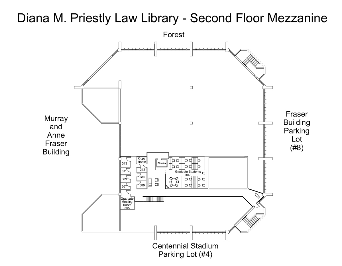 Law Library Second Mezzanine Floor