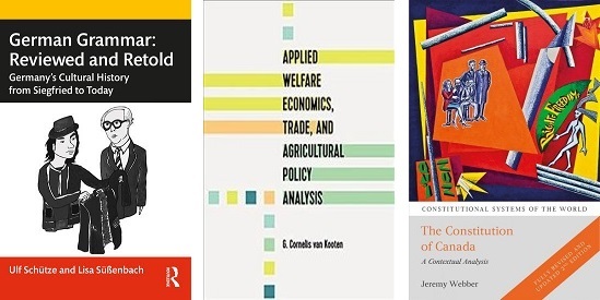 Covers of books published by UVic authors