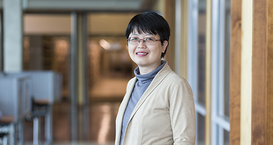 Portrait of librarian Ying Liu