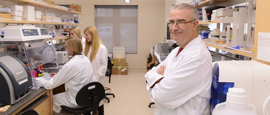Hector J. Caruncho in a lab