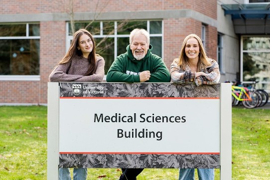 Dr. Brian Christie, Taylor Snowden-Richardson and Jamie Morrison