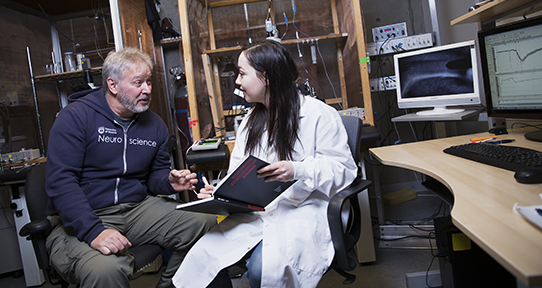 Dr. Brian Christie and Erin Grafe