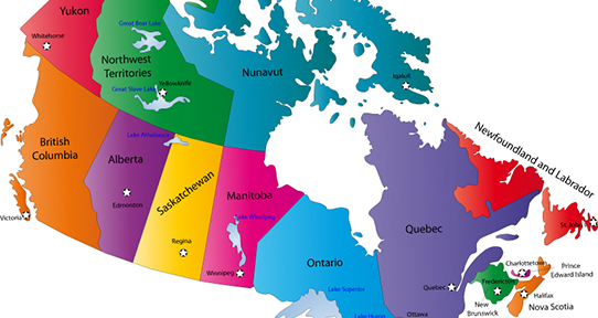 Map of Canada