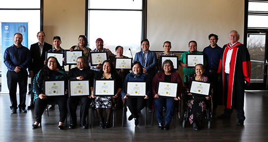 Group photo of the Malahat Economic Development & Entrepreneurship Training program participants