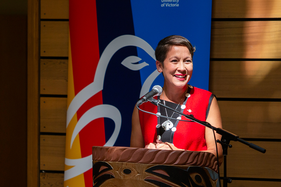 Minister Melanie Mark at the JID launch event
