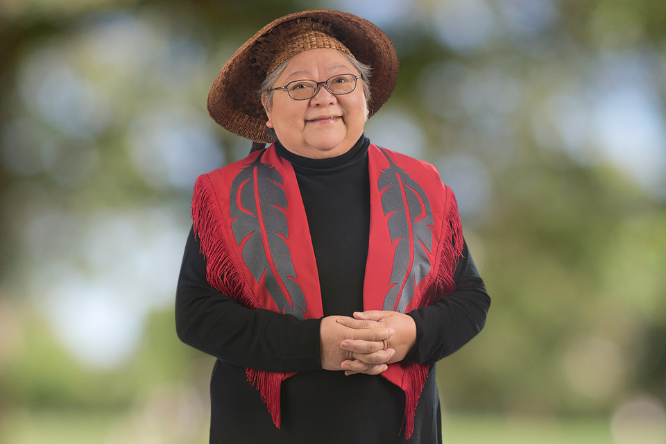 Wanosts’a7 Lorna Williams, Professor Emerita of Indigenous education