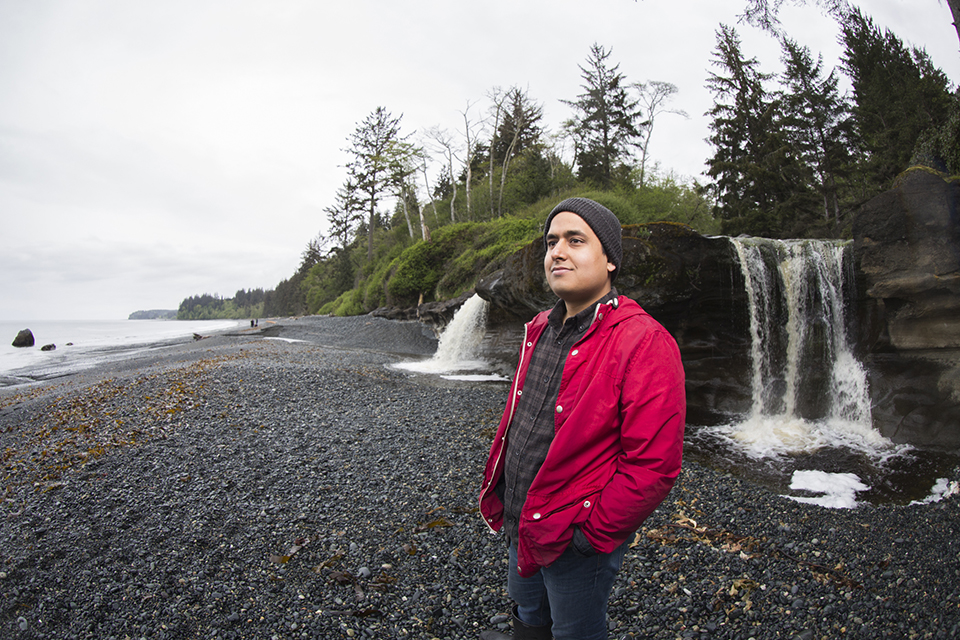 Bharadwaj at Sandcut Beach, BC