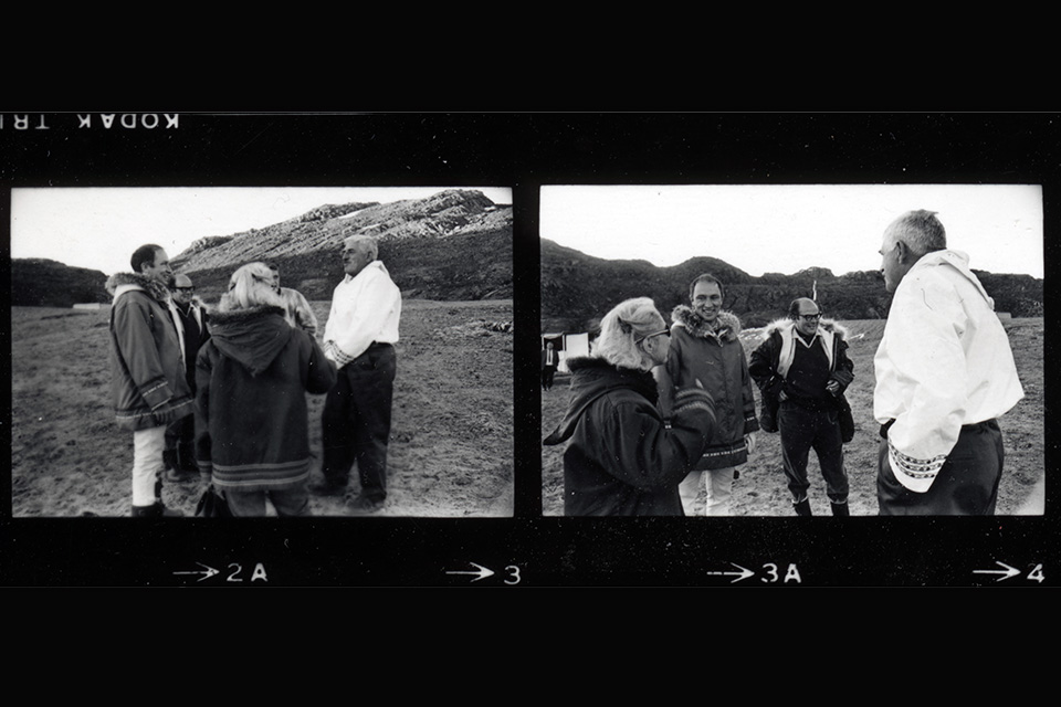 Pierre Trudeau and Edith Iglauer in the Arctic