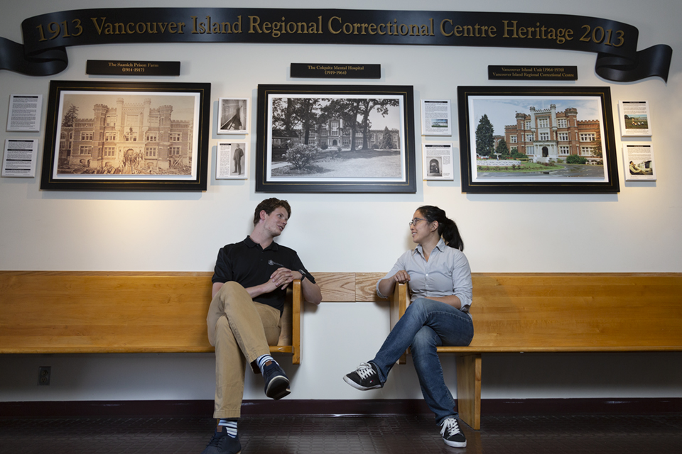 Audrey Yap and Adam Donaldson inside VIRCC in September 2019