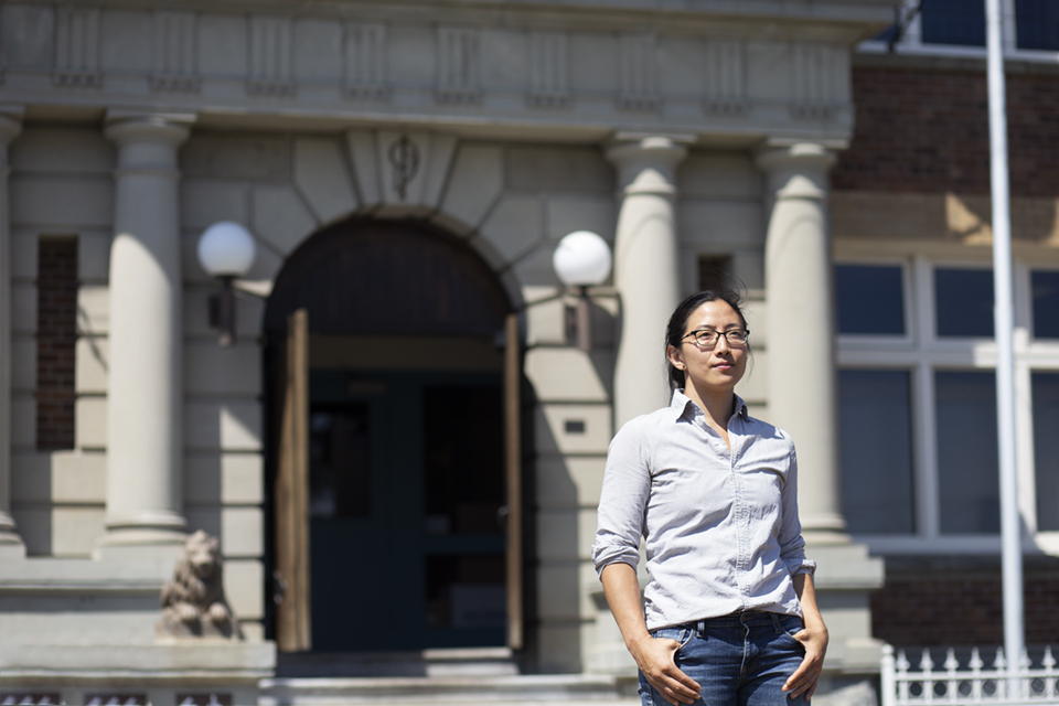 New course by Audrey Yap brings together UVic and incarcerated students in September 2019. She's seen here outside the VIRCC.