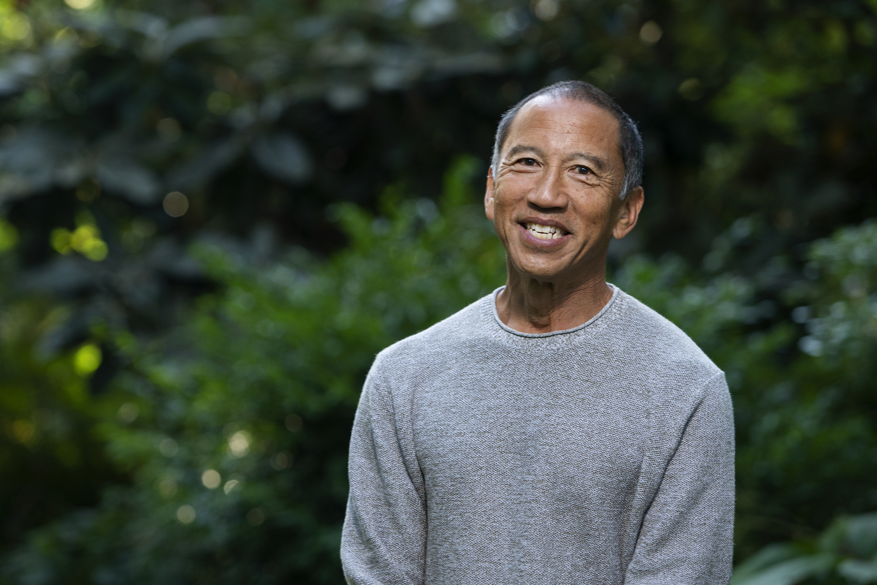 James Tanaka in Finnerty Gardens.