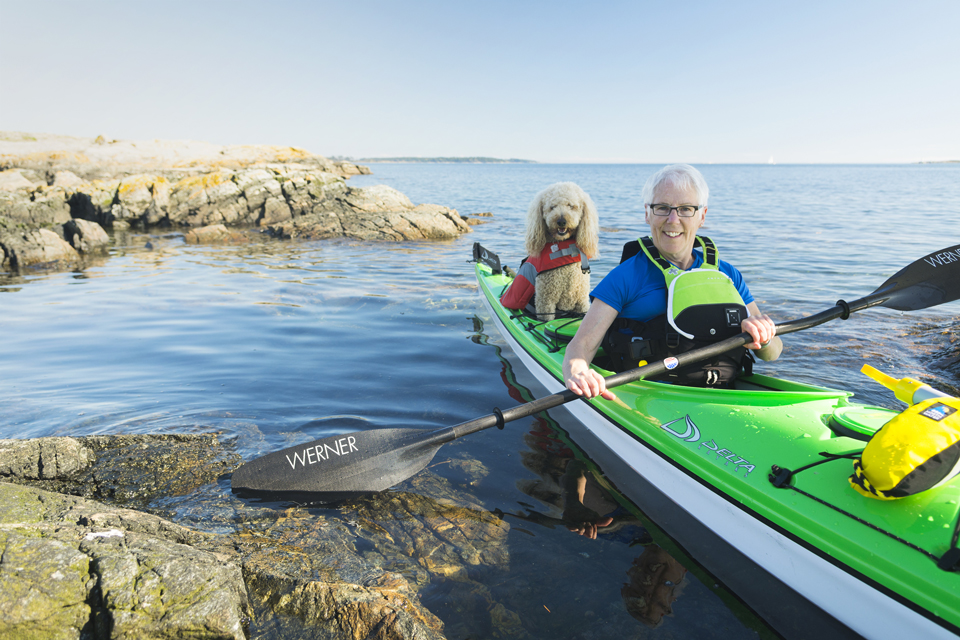 Kate Moran in kayak