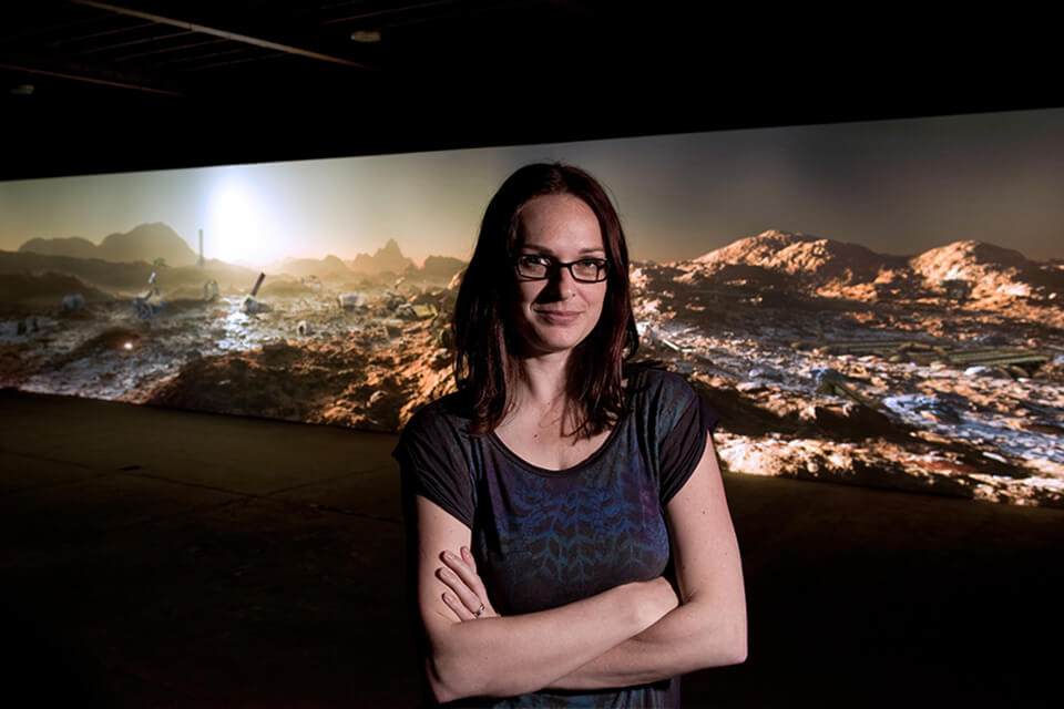 Visual Arts professor Kelly Richardson. Photo credit: Colin Davison