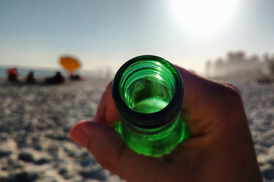 beer at the beach