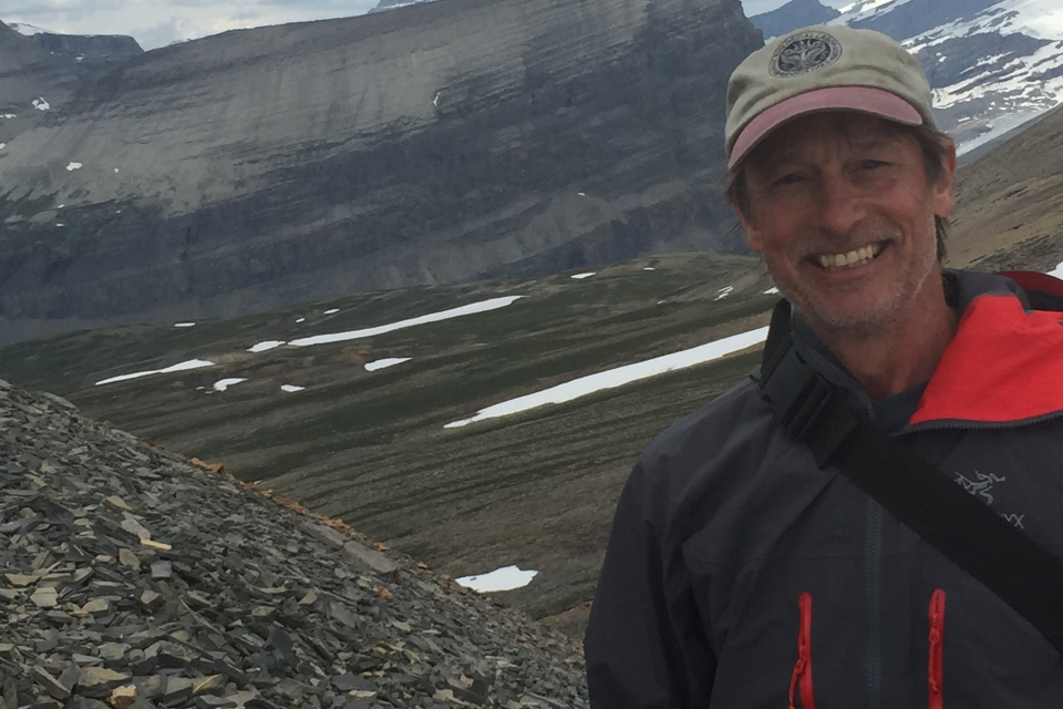 Portrait of researcher on mountain