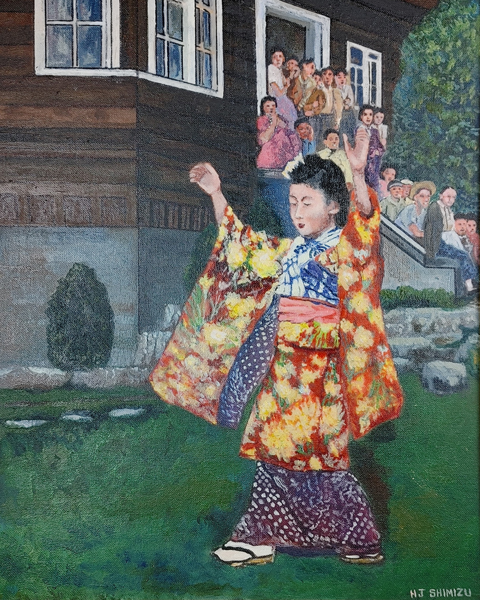 Painting from Isshoni exhibition