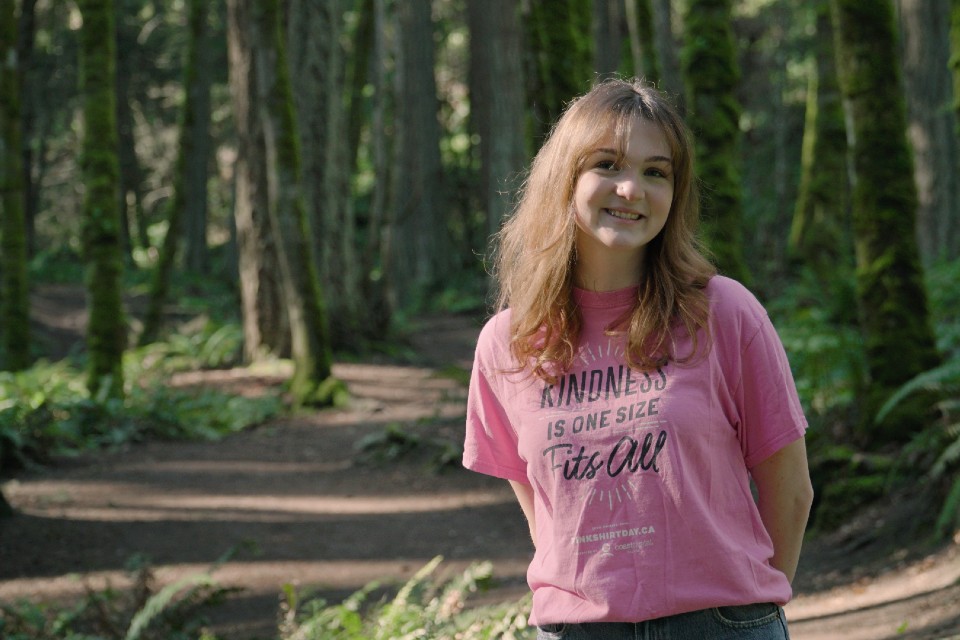 Ambassador Alex for Pink Shirt Day