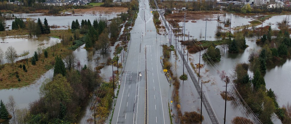 An overview image of a roadway taken with credit to BC Ministry of Transportation/Flickr