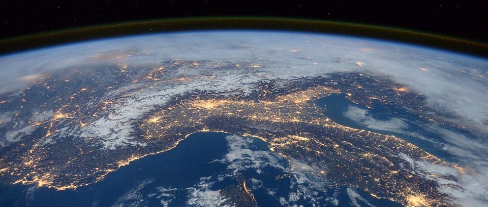 View of planet earth from space 