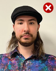 No non-religious headgear or hats
