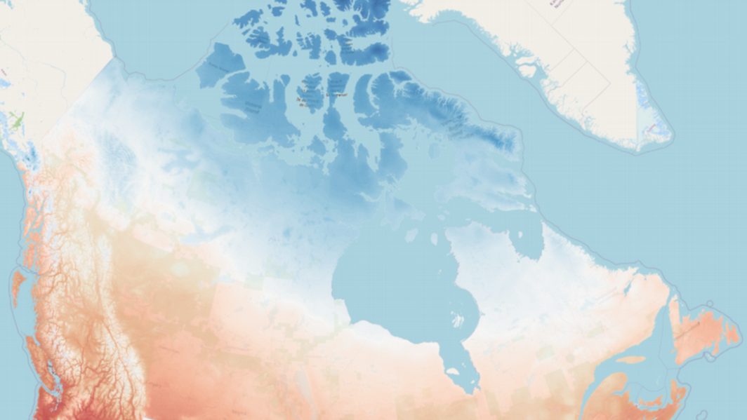 Map of canada mosaic dataset