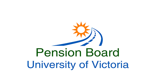 Pension board logo with orange star burst and roadway iconography