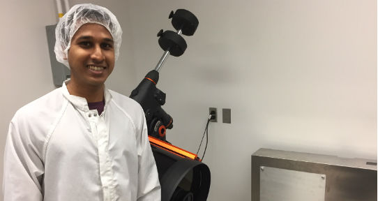 Deven Patel at the Centre d'optique, photonique et laser (COPL)