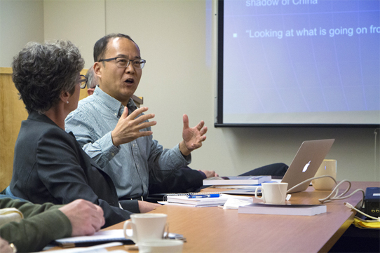 Guoguang Wu at the launch of his new book Nov 2017